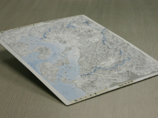 県別レリーフマップ「熊本県」