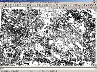 数値地図２５００（空間データ基盤）建物立体表示サンプル(池袋付近平面図）