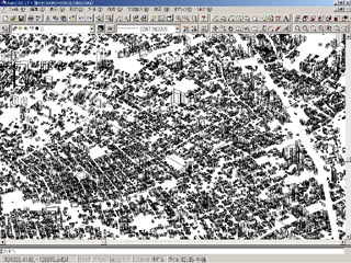 数値地図２５００（空間データ基盤）建物立体表示サンプル