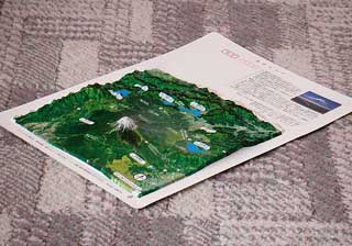富士山・富士五湖レリーフマップ写真