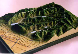 静岡県地形模型写真