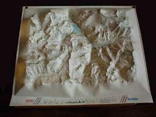 スイス製のレリーフマップ写真１