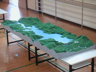 津軽ダム 模型全景