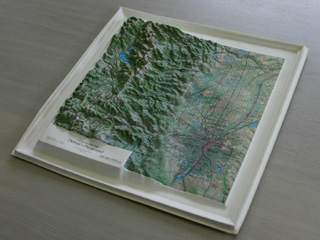 アメリカコロラド立体地図