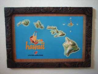 ハワイの立体地図 全体写真
