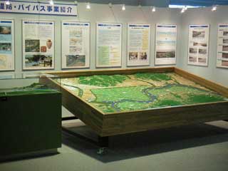 一ノ関遊水池模型 全体写真