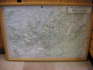 アメリカ レリーフマップ写真
