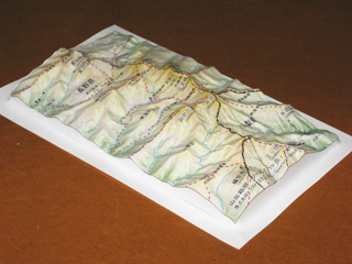 日本の名峰立体地図山岳箱庭シリーズ「八ヶ岳主要部」